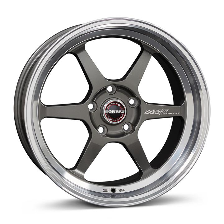 DB8GT graphite rim polished