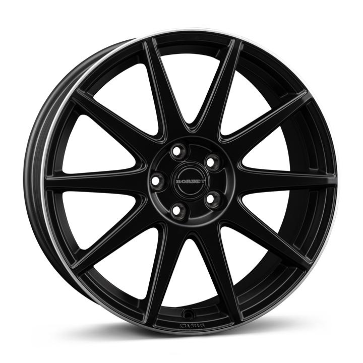 GTX black matt rim silver