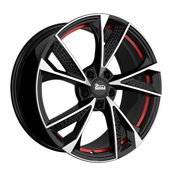 KT21 ELEGANT BLACK FRONT POLISH RED INSIDE