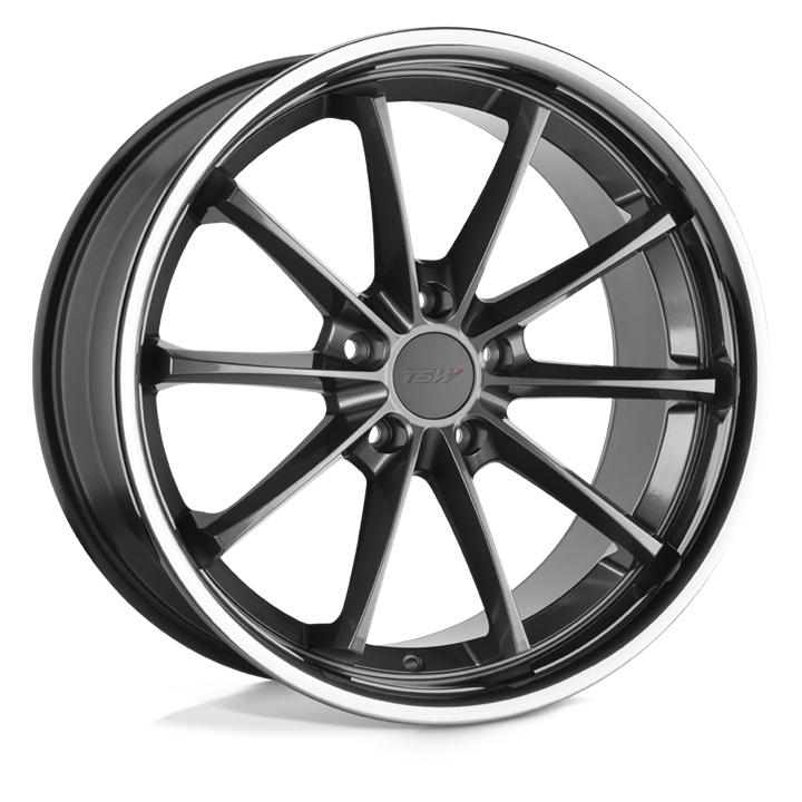 SWEEP GLOSS GUNMETAL W/ STAINLESS LIP